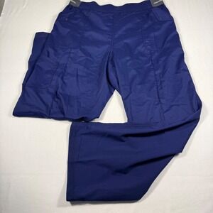 Genuine Dickies Scrub Pants XL Indigo Blue Straight Leg PullOn Cargo Stretch NEW